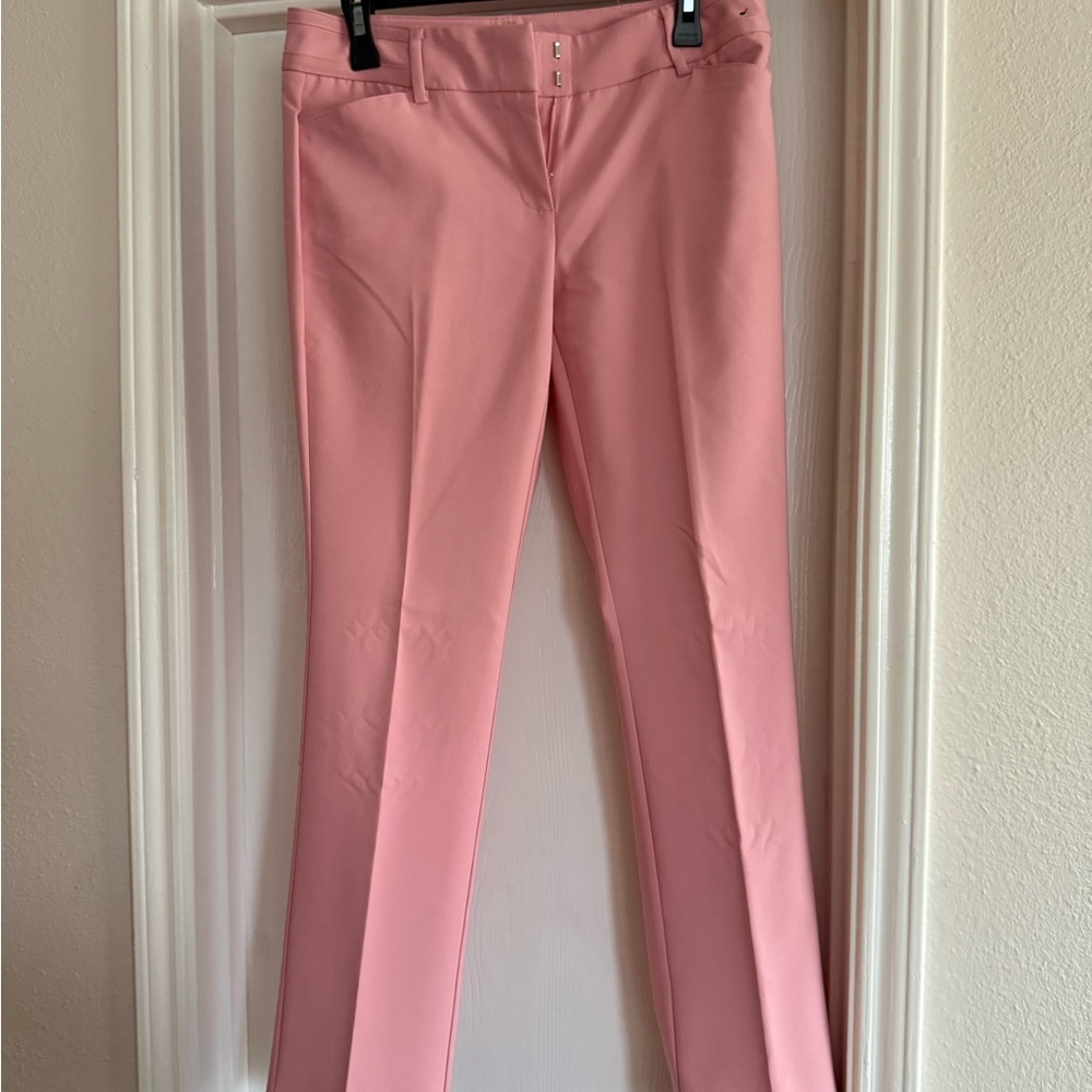 Pink Tailored Pants (tall girl friendly)